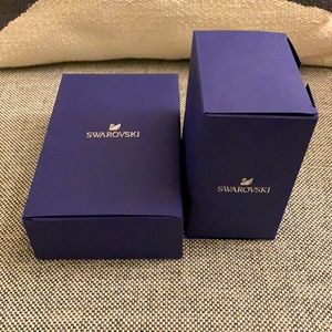 Swarovski Set (Pear Drop Earrings and Bangle)